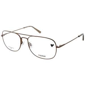 FLEXON H6066-210-57 Eyeglasses Eye Glasses 210 BROWN Authentic New 57mm